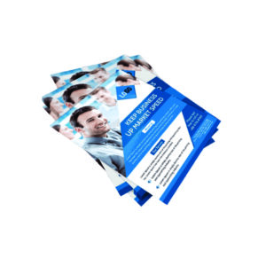 Folhetos tamanho 14x20 cm - 4x0 cor - Impressão Frente  Papel Couchê Brilho 90g