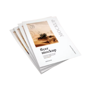 Folhetos em Papel Chamex - 4x0 cor - tamanho 14x20 cm - Impressão Frente